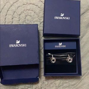 Swarovski crystal earrings CRY/Rhs 2 cm 5007750